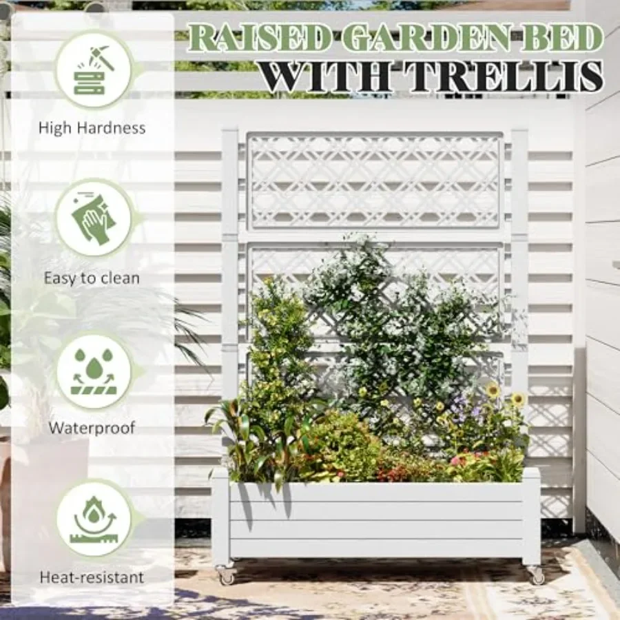 Trellis Raised Garden Bed, Sel - đánh giá và giá Self-Watering Planter